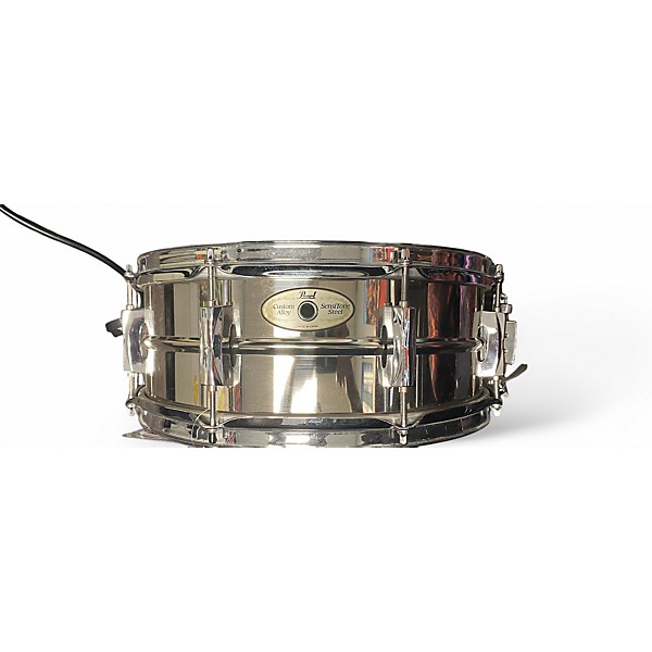 Used Pearl 5.5X14 Sensitone Snare Custom Alloy Steel Drum