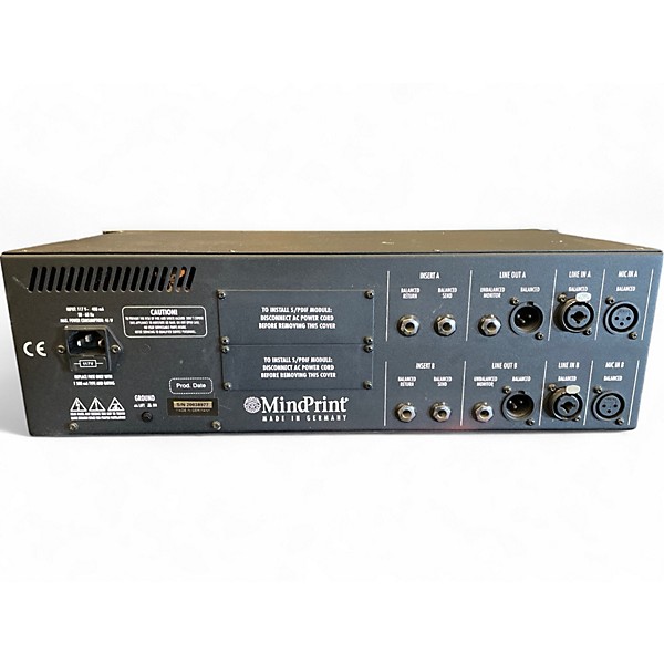 Used MindPrint DTC DUAL TUBE CHANNEL Line Mixer