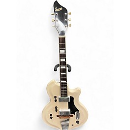 Vintage 1962 Supro 1962 Supro Martinique Ermine White Solid Body Electric Guitar