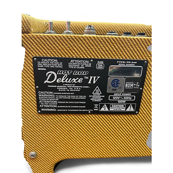 Used Fender Hot Rod Deluxe IV Tube Guitar Combo Amp