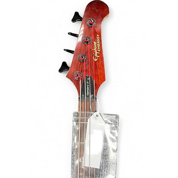 Used Epiphone Embassy Standard IV Natural Electric Bass Guitar