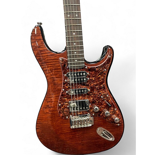 Used Dean Zelinsky TAGLIARE ROOTBEER FLAME Solid Body Electric Guitar
