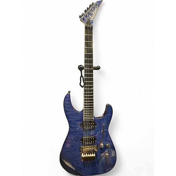 Used Jackson SL2Q Pro Series Soloist Transparent Blue Solid Body Electric Guitar,Specials : American Fashion Style Bags On Sale Used Jackson SL2Q Pro Series Soloist Transparent Blue Solid Body Electric Guitar,Specials : American Fashion Style Bags On Sale