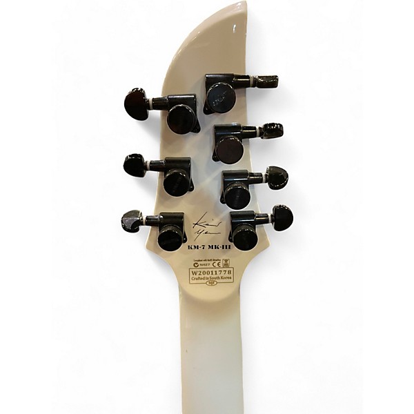 Used Schecter Guitar Research KM7 MKII NATURAL PEARL Solid Body Electric Guitar