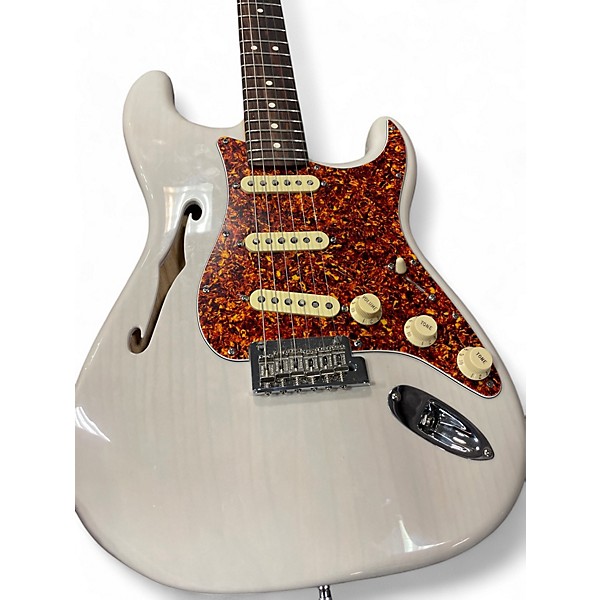 Used Fender AMERICAN PROFESSIONAL 2 STRATOCASTER THINLINE White Blonde Hollow Body Electric Guitar