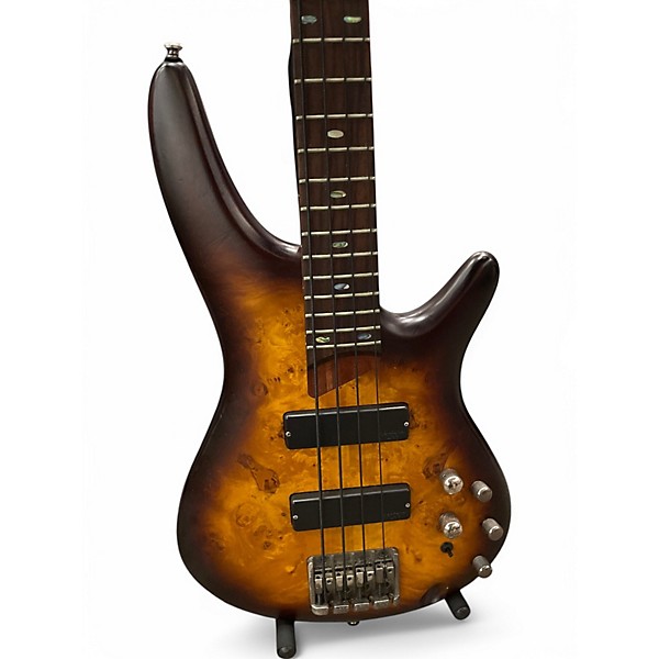 Used Ibanez SR500EPB Brown Sunburst Electric Bass Guitar