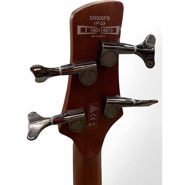 Used Ibanez SR500EPB Brown Sunburst Electric Bass Guitar