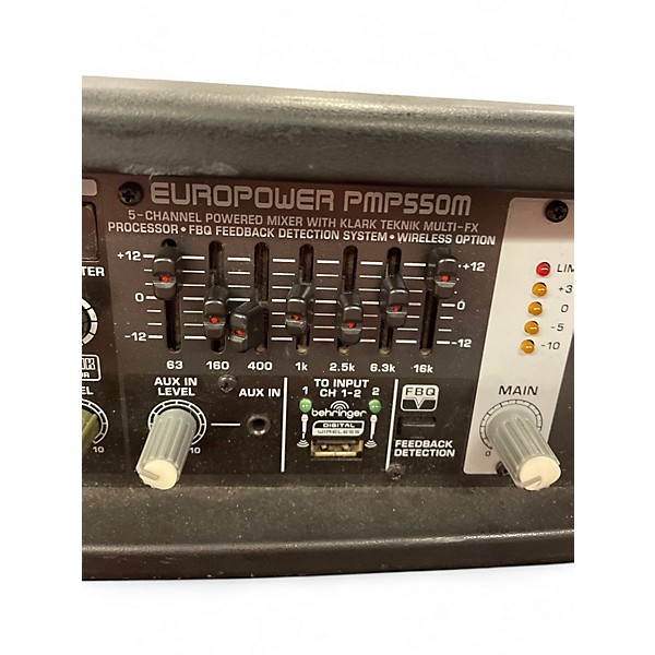 Used Behringer europower pmp550m Powered Mixer