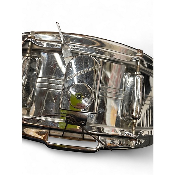 Vintage 1960s Slingerland 5X14 RADIO KING CHROME OVER BRASS Chrome Drum