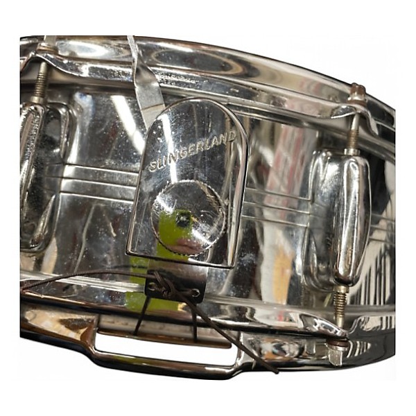 Vintage 1960s Slingerland 5X14 RADIO KING CHROME OVER BRASS Chrome Drum