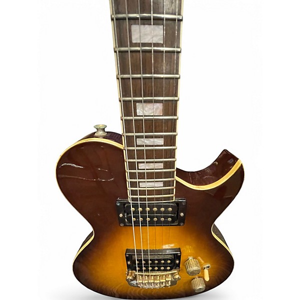 Used Aria PRO II PE500 2 Color Sunburst Hollow Body Electric Guitar