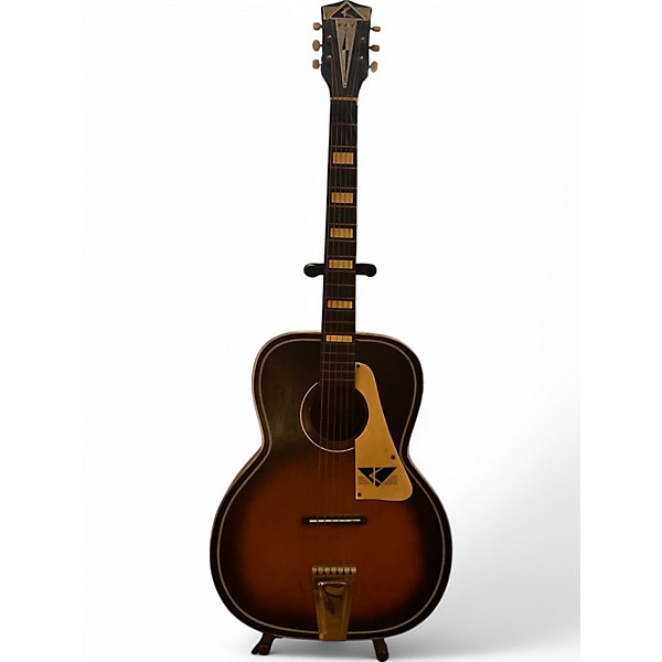 Vintage 1960s Kay L7890 2 Color Sunburst Acoustic Guitar Kay