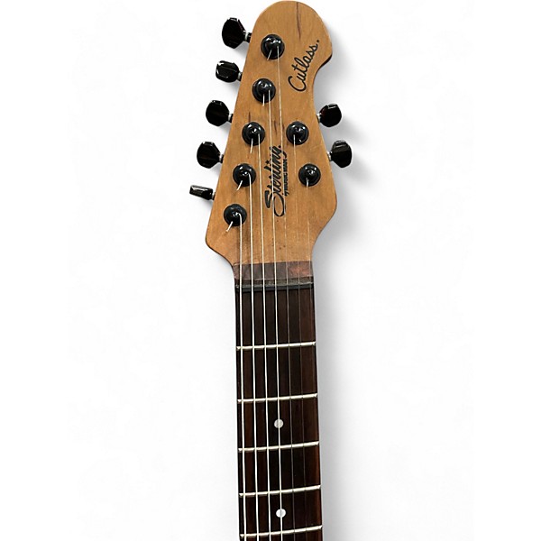 Used 2022 Sterling by Music Man jason richardson signature cutlass 7-string  Trans Red Solid Body Electric Guitar