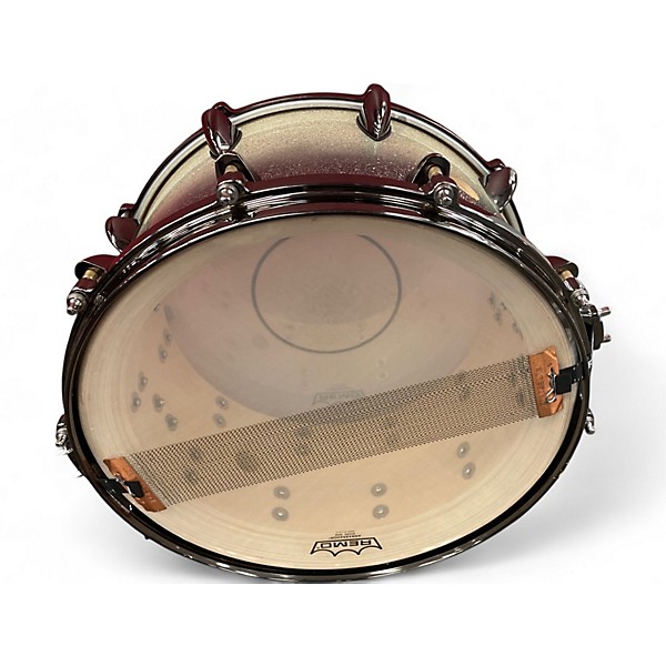 Used Orange County Drum & Percussion 14X8 25 Ply Silver Sparkle Drum