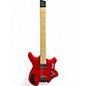 Used Busuyi N7b Double Sided Guitar/Bass Candy Apple Red Solid Body Electric Guitar thumbnail