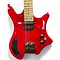 Used Busuyi N7b Double Sided Guitar/Bass Candy Apple Red Solid Body Electric Guitar