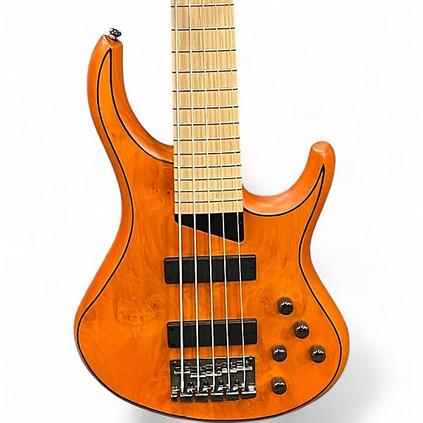 Used Mtd Kingston Z5MP Satin Amber Electric Bass Guitar