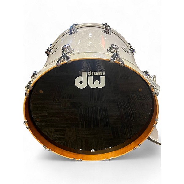 Used DW 4 Piece Collector's Series Pearl White Drum Kit
