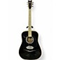 Used Esteban cadillac Black and White Acoustic Electric Guitar thumbnail