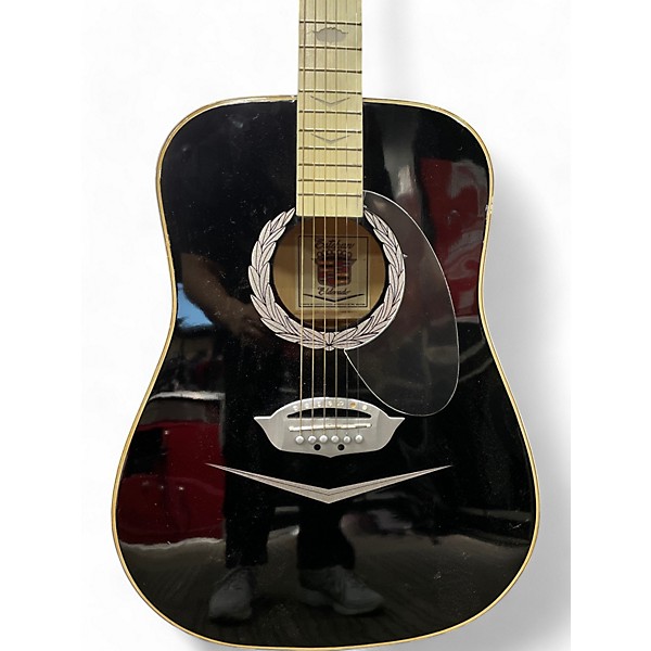 Used Esteban cadillac Black and White Acoustic Electric Guitar