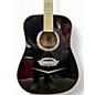 Used Esteban cadillac Black and White Acoustic Electric Guitar