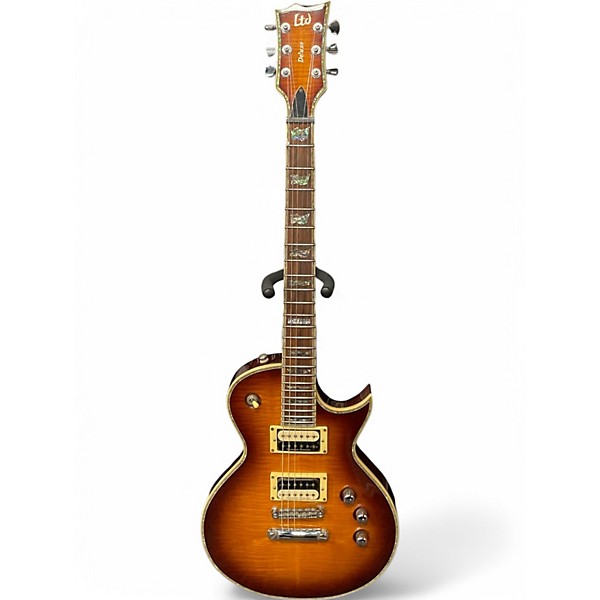 Used ESP LTD EC1000 Deluxe amber sunburst Solid Body Electric Guitar,Specials : American Fashion Style Bags On Sale Used ESP LTD EC1000 Deluxe amber sunburst Solid Body Electric Guitar,Specials : American Fashion Style Bags On Sale