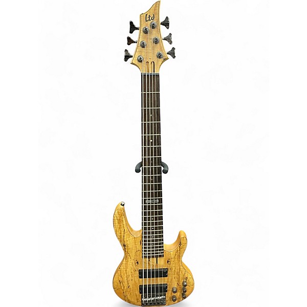 Used ESP LTD B206SM 6 String Spalted Maple Electric Bass Guitar,New Products : American Fashion Style Bags On Sale