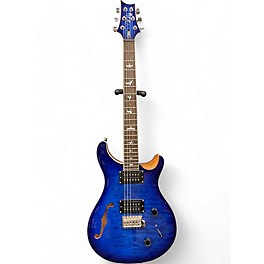 Used PRS SE Custom 22 Semi-Hollowbody Trans Blue Hollow Body Electric Guitar