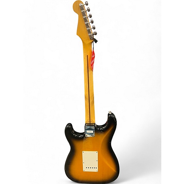 Used Fender Jv 50's mod stratocaster 2 Tone Sunburst Solid Body Electric Guitar