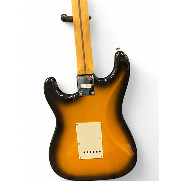 Used Fender Jv 50's mod stratocaster 2 Tone Sunburst Solid Body Electric Guitar