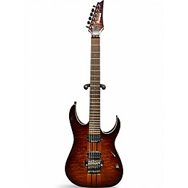 Used Ibanez PRESTIGE RGT320Q REGAL BROWN BURST Solid Body Electric Guitar