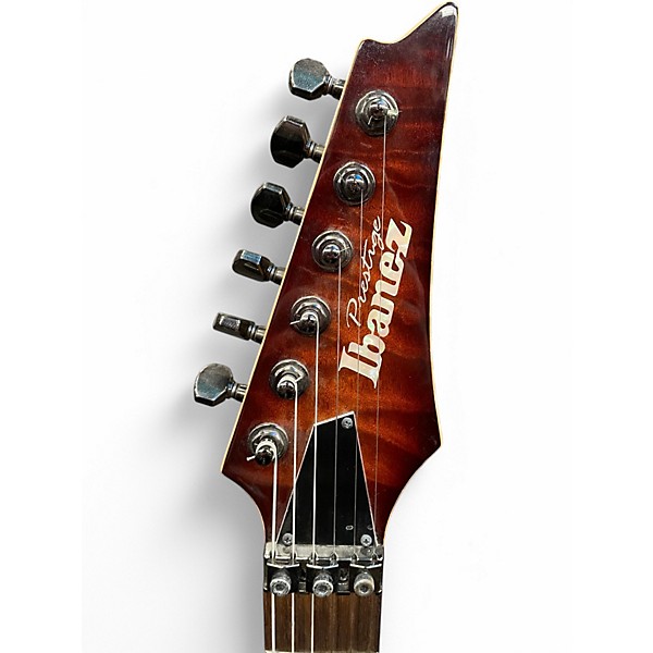 Used Ibanez PRESTIGE RGT320Q REGAL BROWN BURST Solid Body Electric Guitar