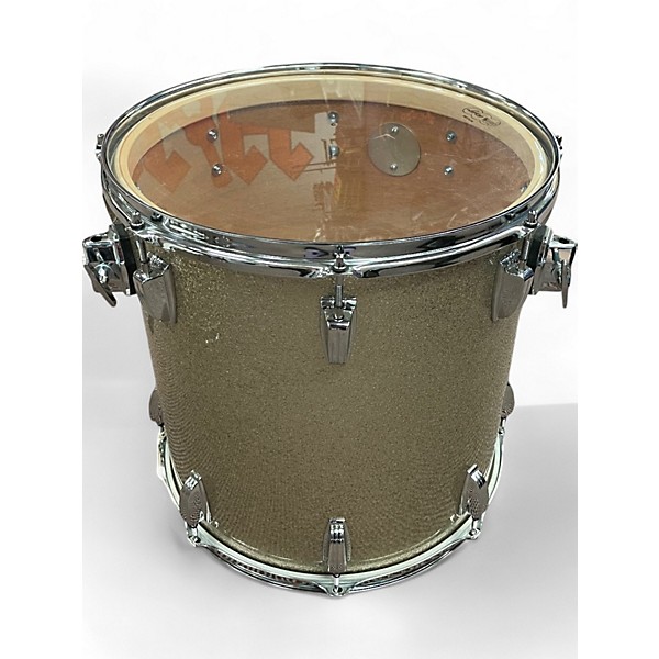 Used Ludwig 3 Piece Legacy Maple Fab Gold Sparkle Drum Kit