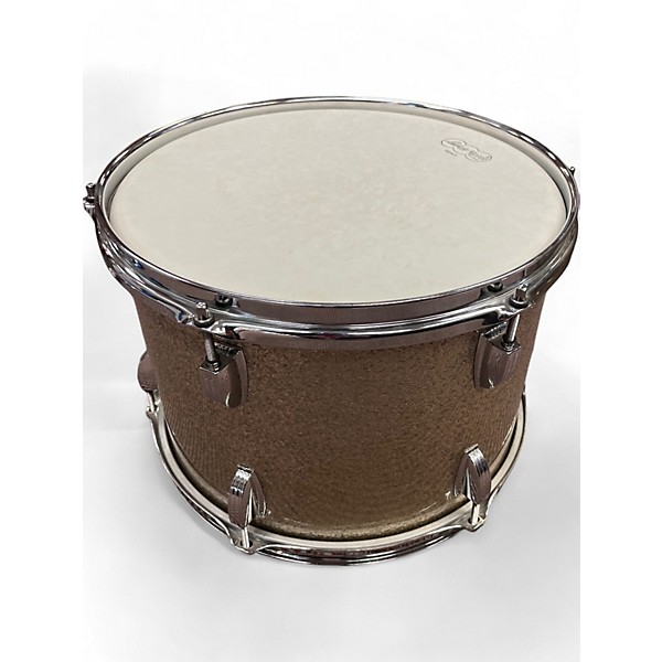 Used Ludwig 3 Piece Legacy Maple Fab Gold Sparkle Drum Kit