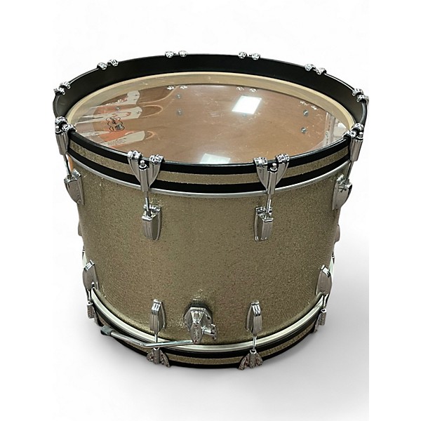 Used Ludwig 3 Piece Legacy Maple Fab Gold Sparkle Drum Kit