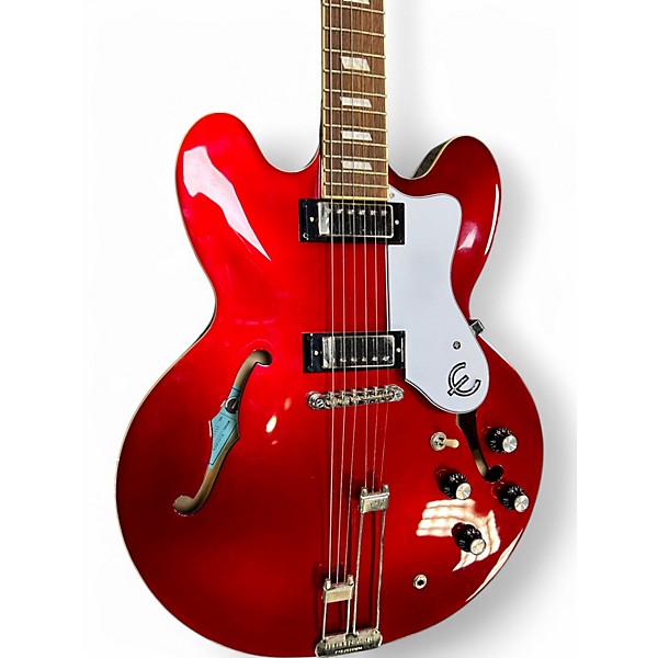 Used 2021 Epiphone RIVIERA RED Hollow Body Electric Guitar