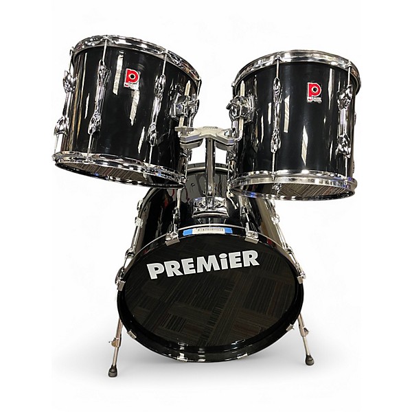 Used Premier 4 Piece 4 PIECE ELITE BLACK Black Drum Kit