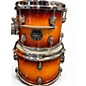 Used Mapex 4 Piece SATURN EVOLUTION FUSION 2 Tone Sunburst Drum Kit
