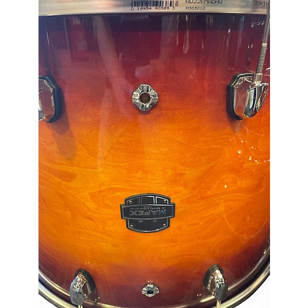 Used Mapex 4 Piece SATURN EVOLUTION FUSION 2 Tone Sunburst Drum Kit