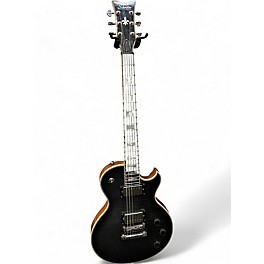 Used Schecter Guitar Research Diamond Series Solo-II Custom Transparent Black Solid Body Electric Guitar