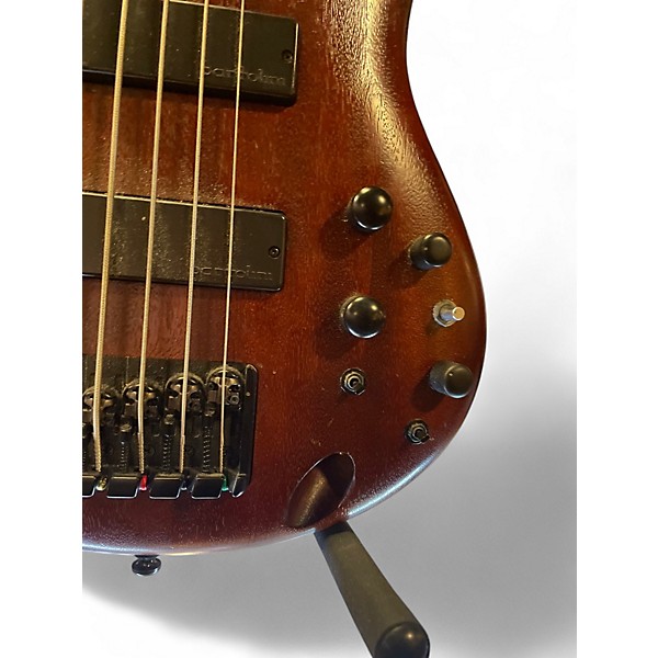 Used Ibanez SR5005E 5 String Mahogany Electric Bass Guitar
