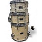 Used SJC Drums 4 Piece Custom White Marine Pearl Drum Kit