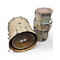 Used SJC Drums 4 Piece Custom White Marine Pearl Drum Kit