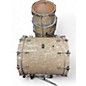 Used SJC Drums 4 Piece Custom White Marine Pearl Drum Kit