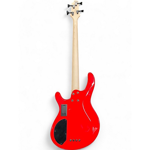 Used Cort C4 Deluxe Candy Apple Red Electric Bass Guitar