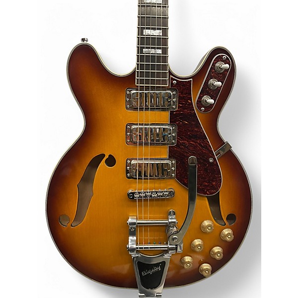 Used Airline H78 2 Color Sunburst Hollow Body Electric Guitar
