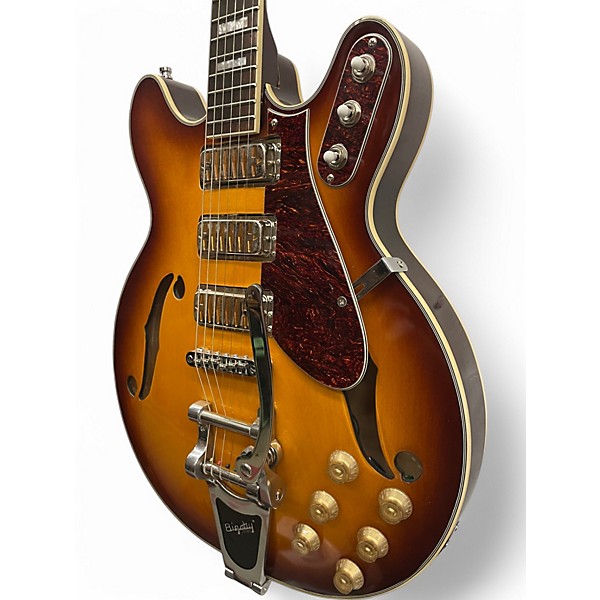 Used Airline H78 2 Color Sunburst Hollow Body Electric Guitar