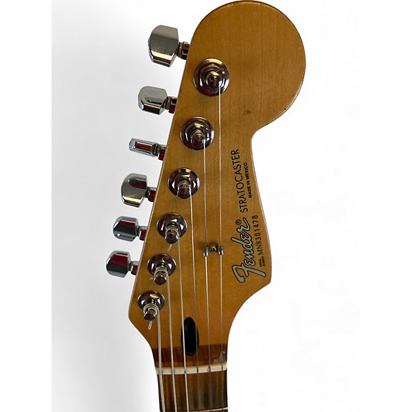 Used Fender Standard Stratocaster HH Black Solid Body Electric Guitar