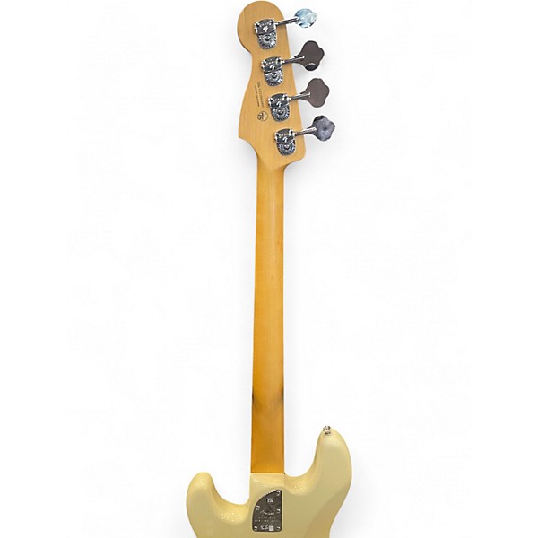Used 2021 Fender American Professional II Precision Bass Vintage White Electric Bass Guitar