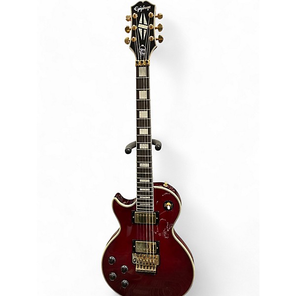 Used 2023 Epiphone Alex Lifeson Les Paul Custom Axcess Left-Handed  Ruby quilt maple veneer Electric Guitar